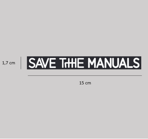 Adesivo Save the Manuals